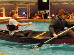 canoeing pool lesson capsize